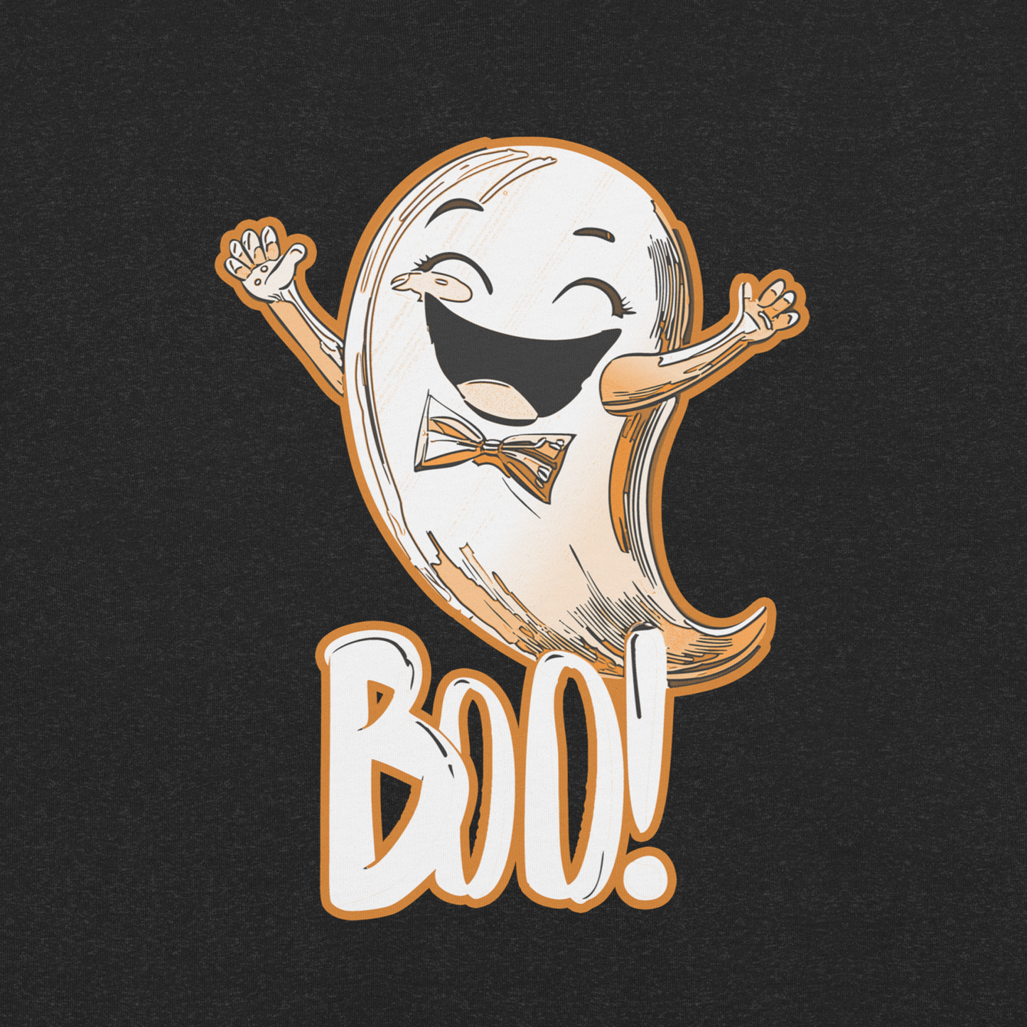Cute Ghost “Boo!” Unisex Halloween T-Shirt for Men & Women
