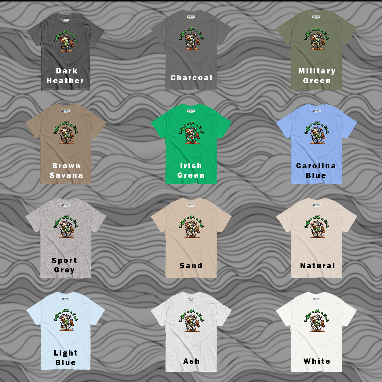 Coffee With A Kick Unisex T-Shirt Fun Gift for Coffee Lovers