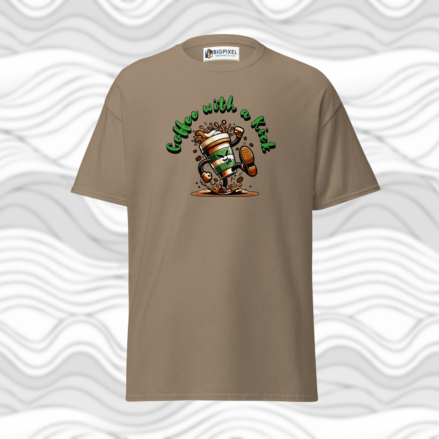 Coffee With A Kick Unisex T-Shirt Fun Gift for Coffee Lovers