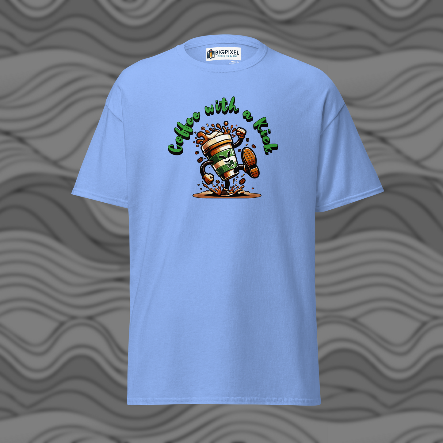 Coffee With A Kick Unisex T-Shirt Fun Gift for Coffee Lovers