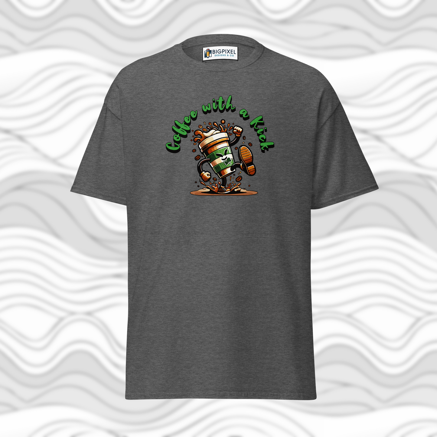 Coffee With A Kick Unisex T-Shirt Fun Gift for Coffee Lovers