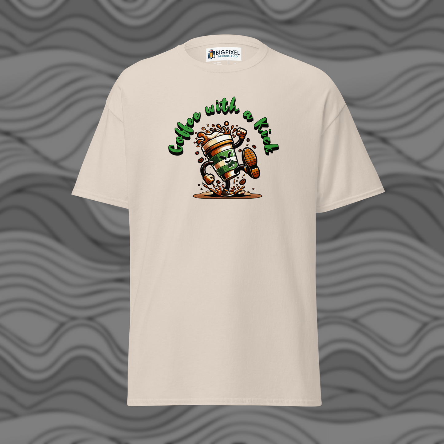 Coffee With A Kick Unisex T-Shirt Fun Gift for Coffee Lovers