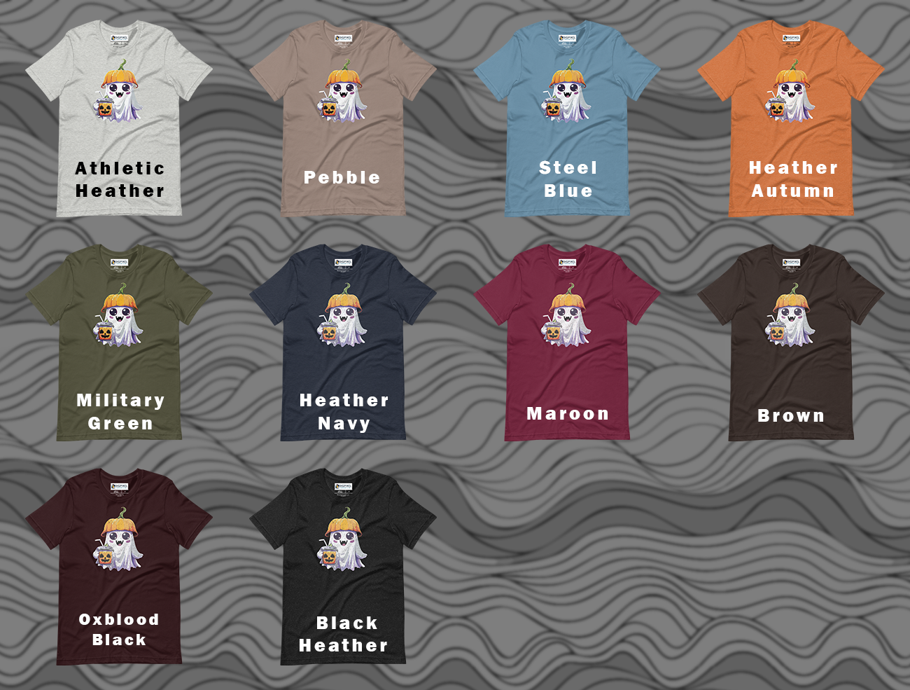 Spooky Sip Halloween Ghost Unisex T-Shirt