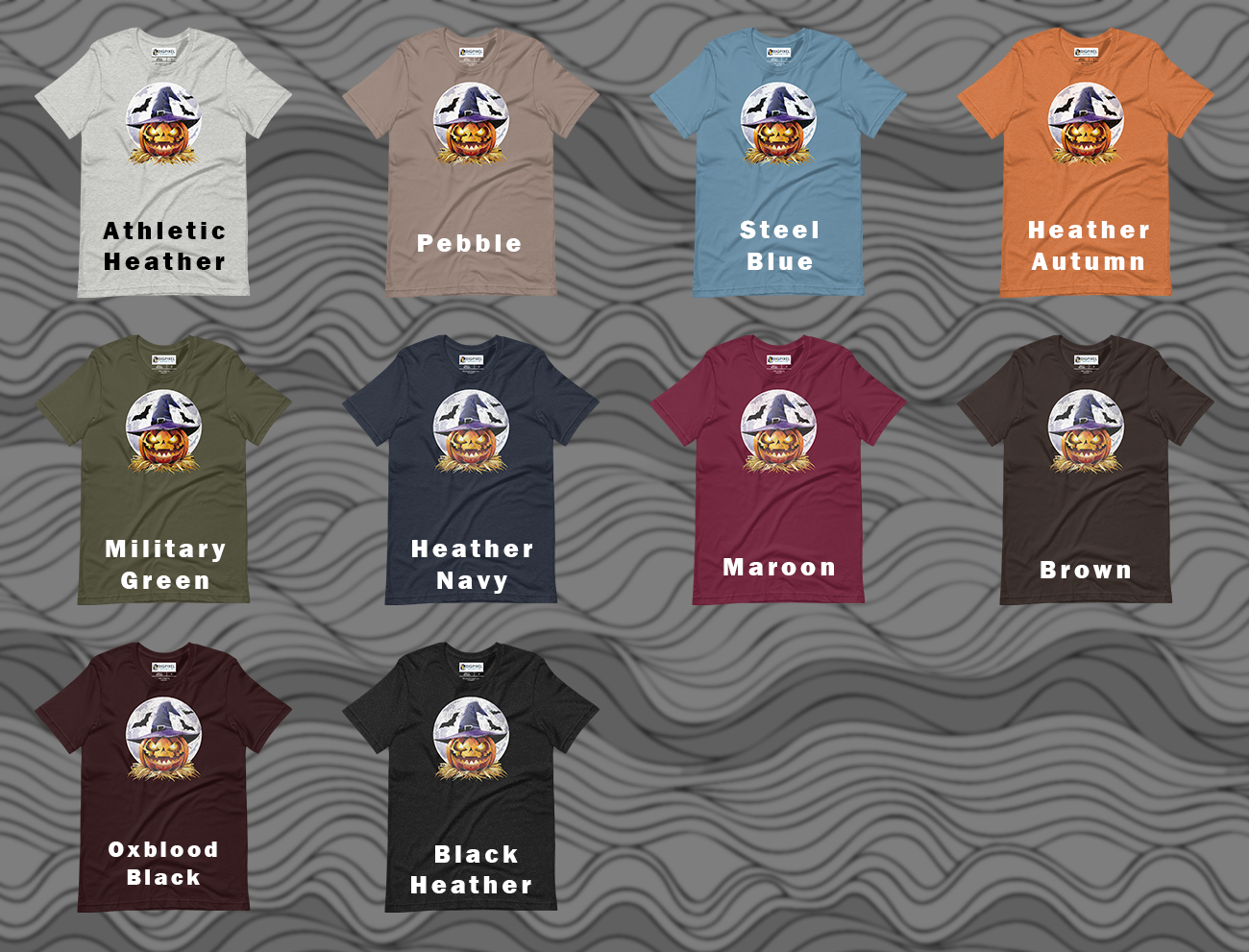 Spooky Pumpkin Halloween Unisex t-shirt