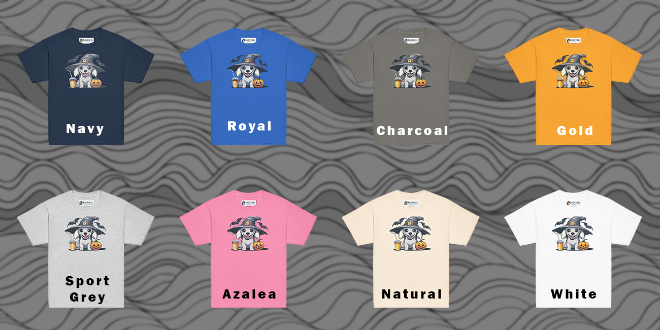 Pumpkin Pup Youth Halloween Classic T-Shirt for Boys and Girls