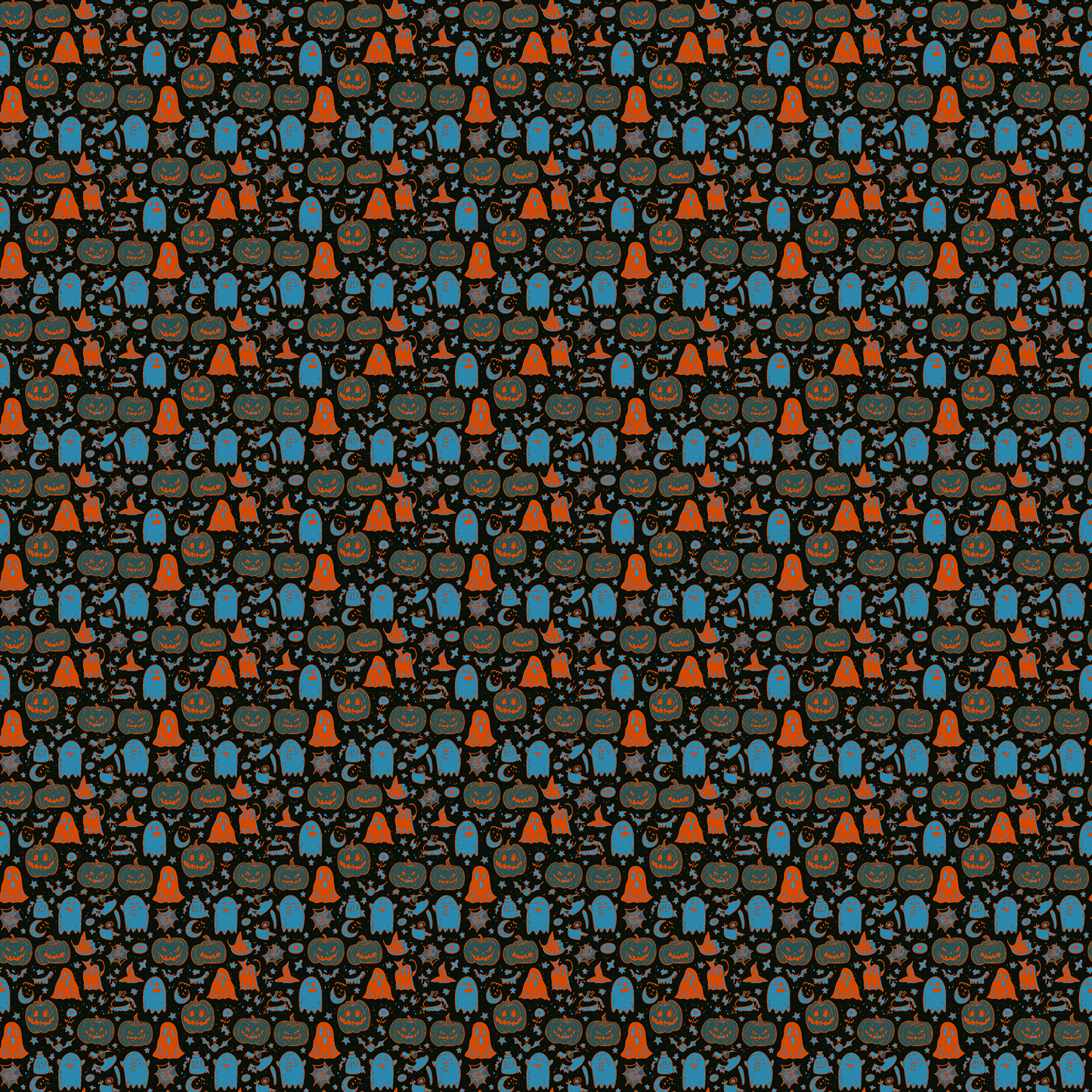 Spooky Scatter Halloween Button-Up Shirt