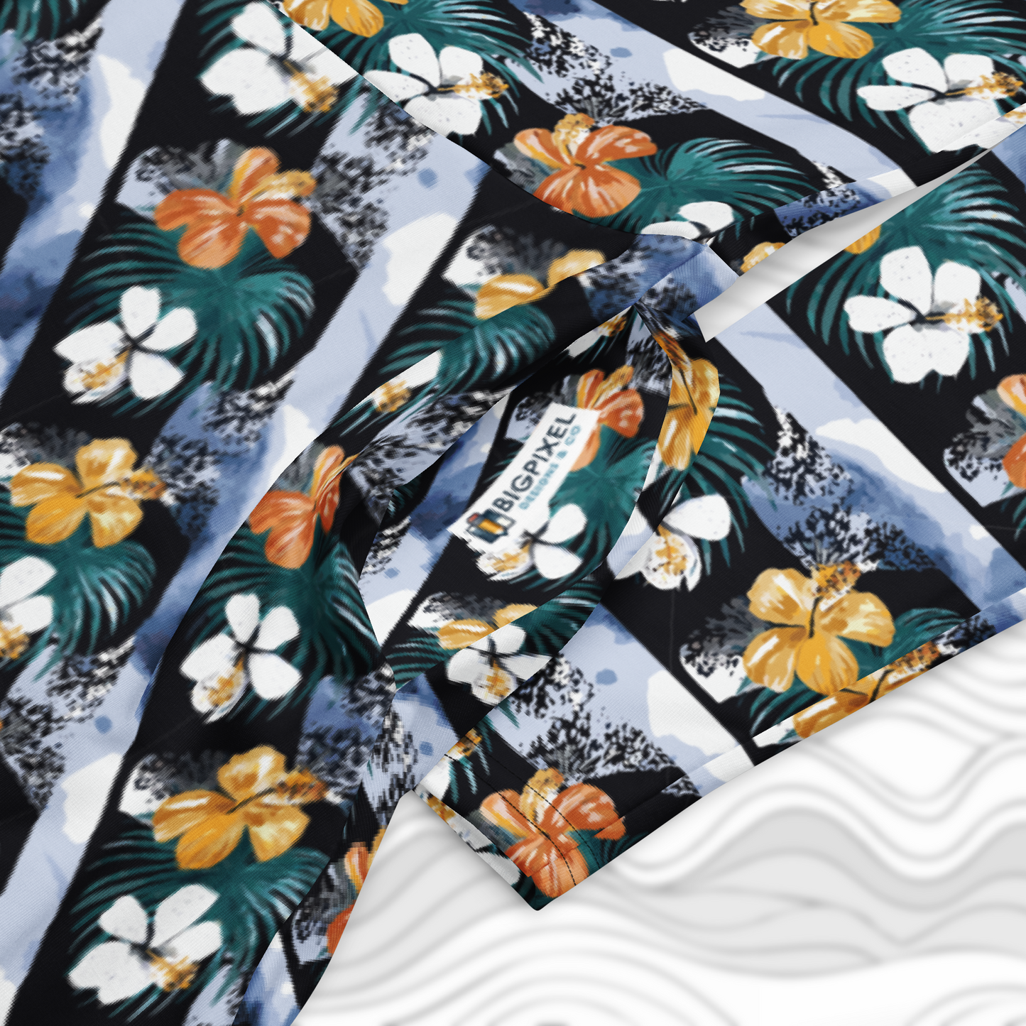 Floral Driftline Long Sleeve Midi Dress