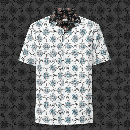 Teal Tapestry Button Up Shirt