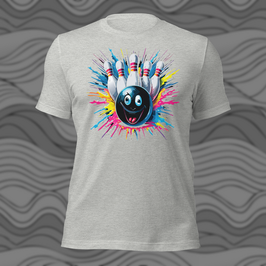 Splatter Strike Bowling Unisex t-shirt