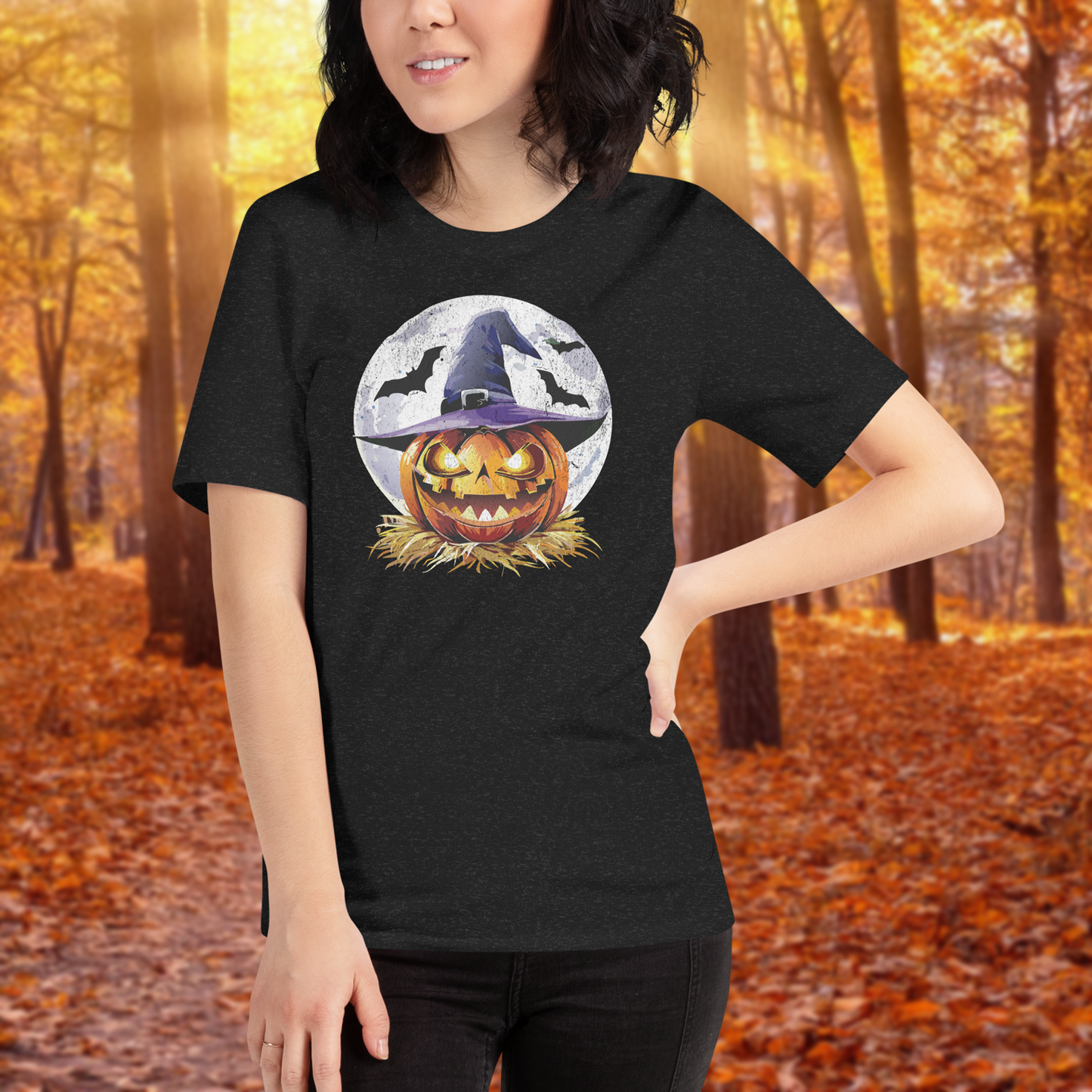 Spooky Pumpkin Halloween Unisex t-shirt