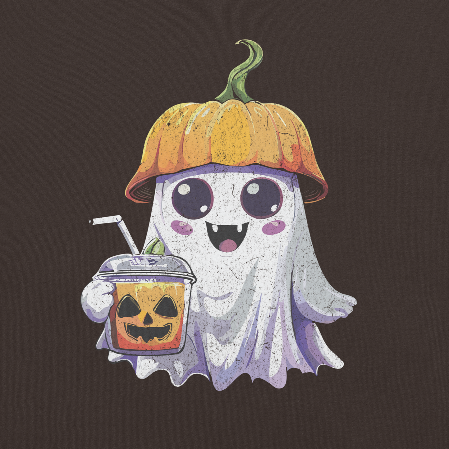 Spooky Sip Halloween Ghost Unisex T-Shirt
