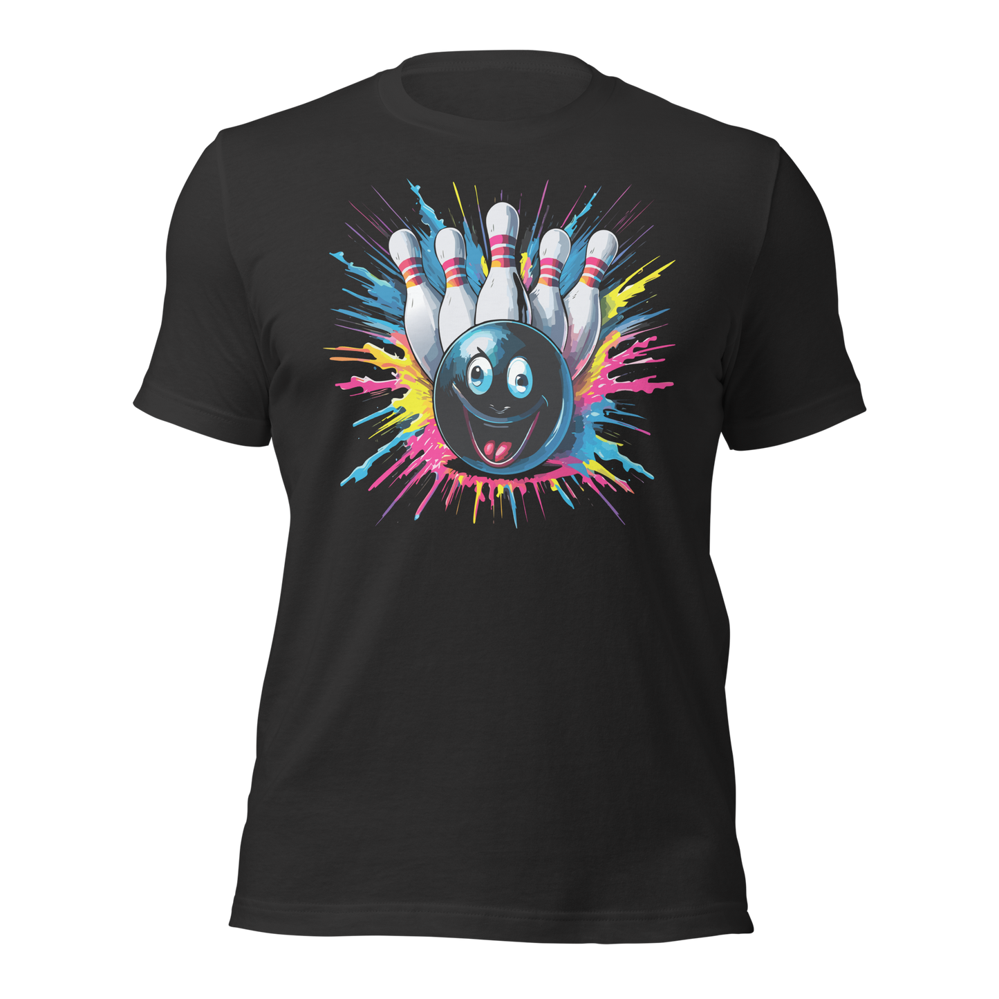 Splatter Strike Bowling Unisex t-shirt