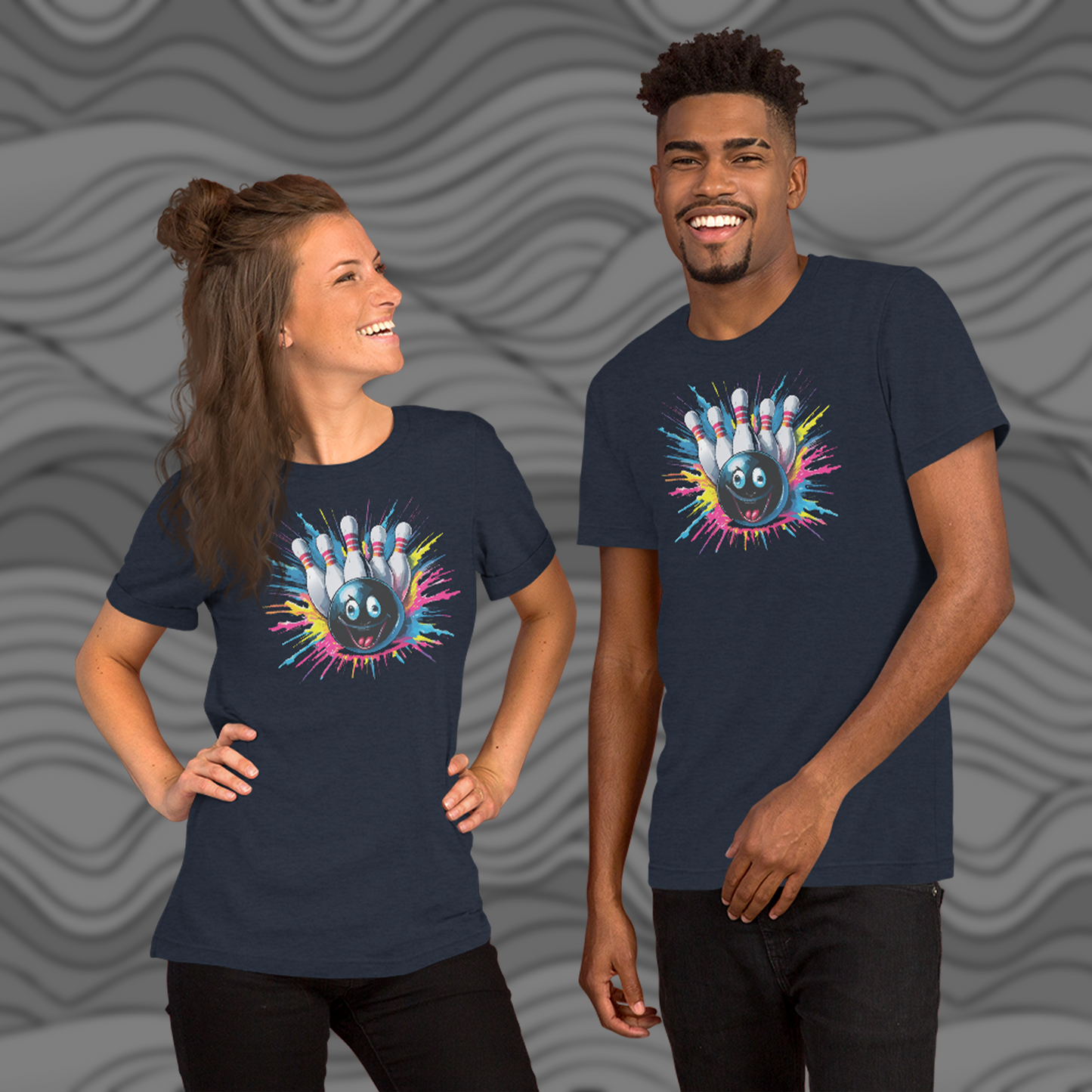 Splatter Strike Bowling Unisex t-shirt