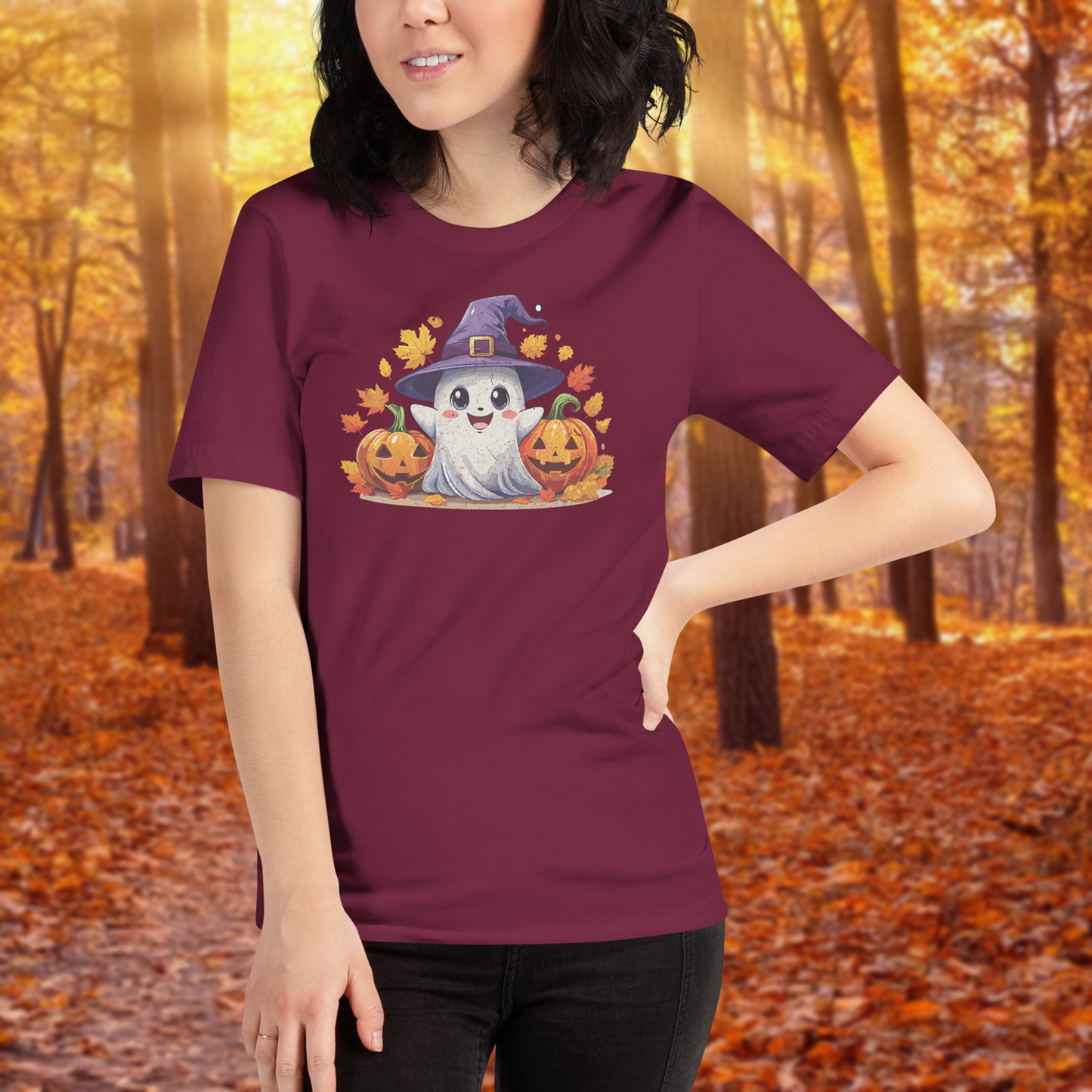 Midnight Mischief Ghost Halloween Unisex t-shirt