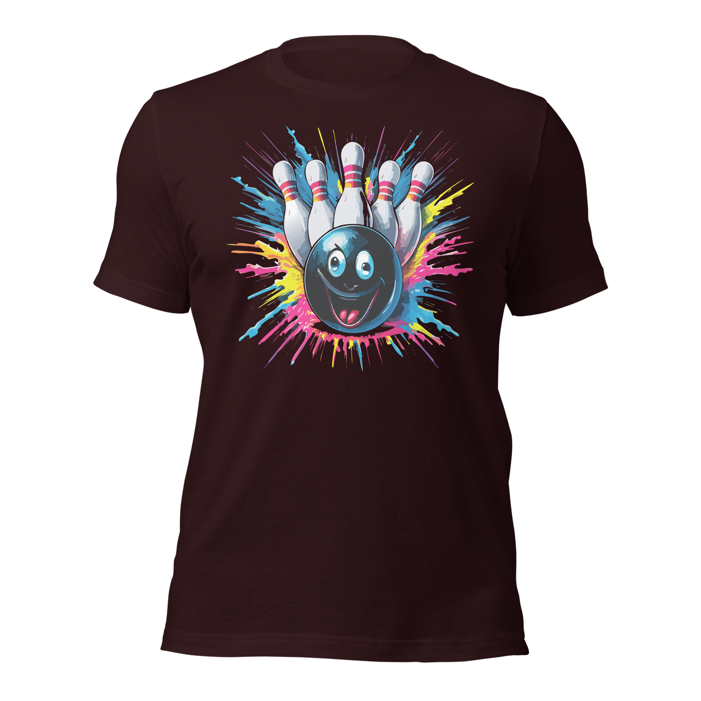 Splatter Strike Bowling Unisex t-shirt