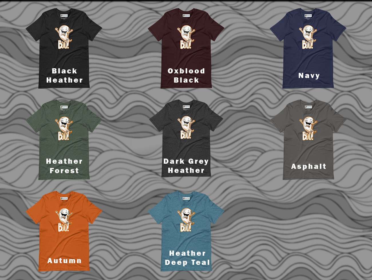 Cute Ghost “Boo!” Unisex Halloween T-Shirt for Men & Women