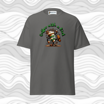 Coffee With A Kick Unisex T-Shirt Fun Gift for Coffee Lovers