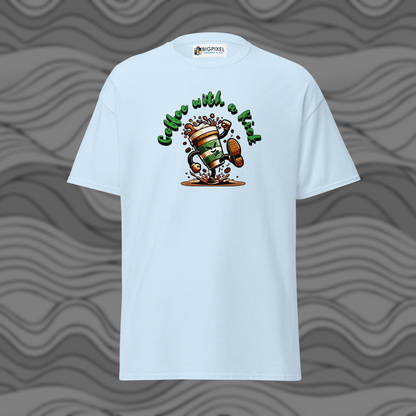 Coffee With A Kick Unisex T-Shirt Fun Gift for Coffee Lovers