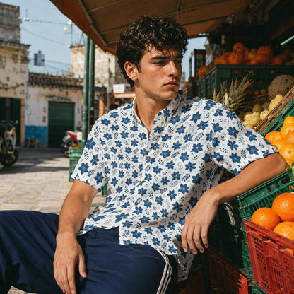 Scattered Florals Button-Up Shirt