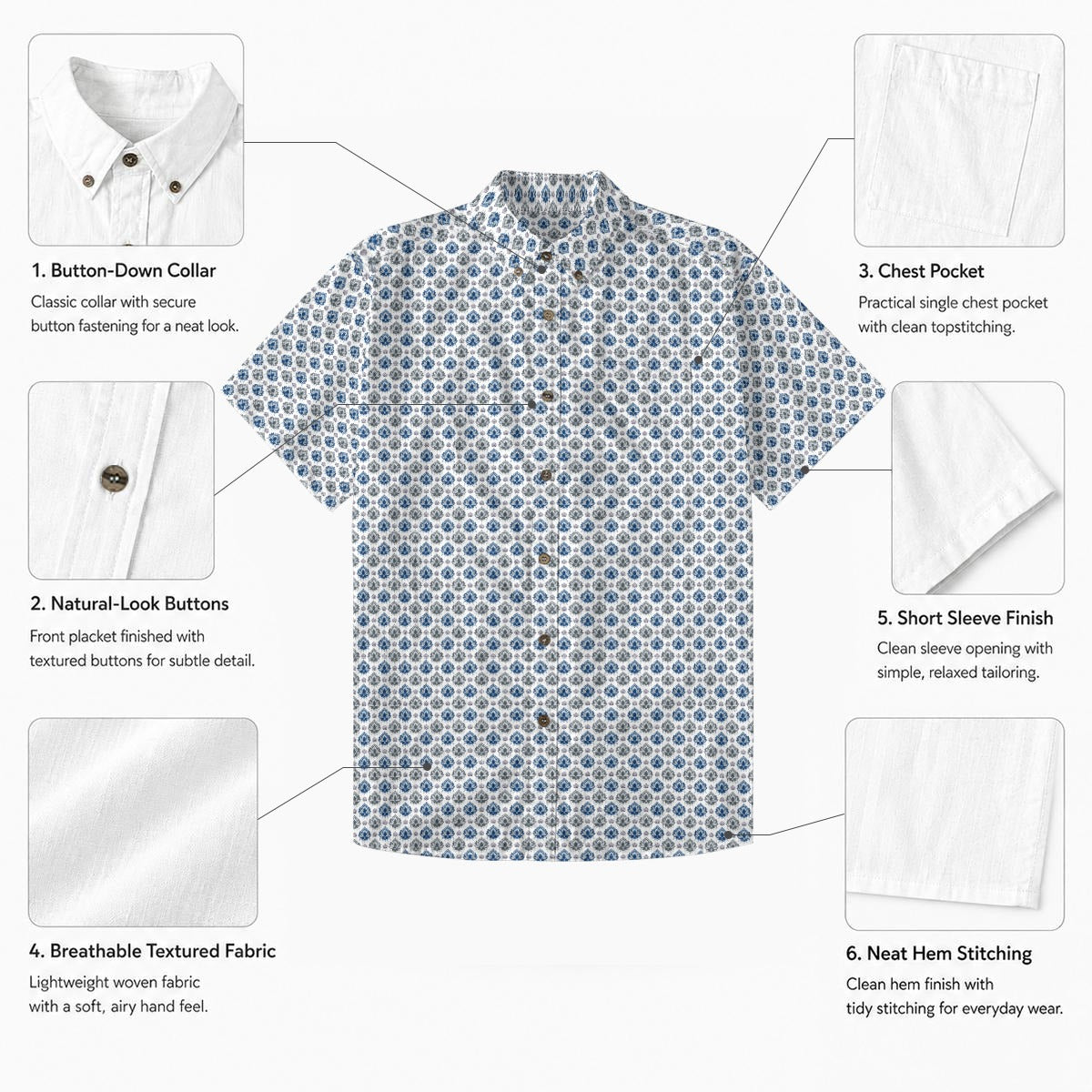 Lotus Harmony Button-Up Shirt