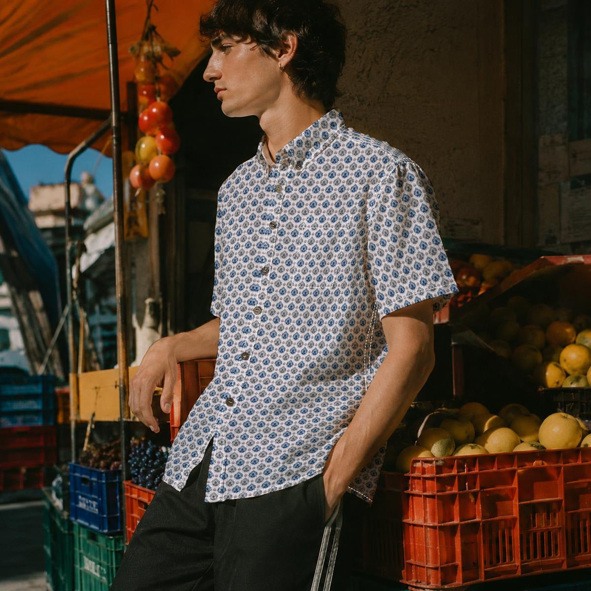Lotus Harmony Button-Up Shirt