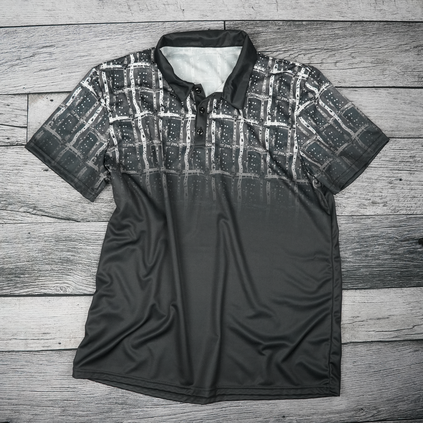 Dusk Check Unisex Polo Shirt