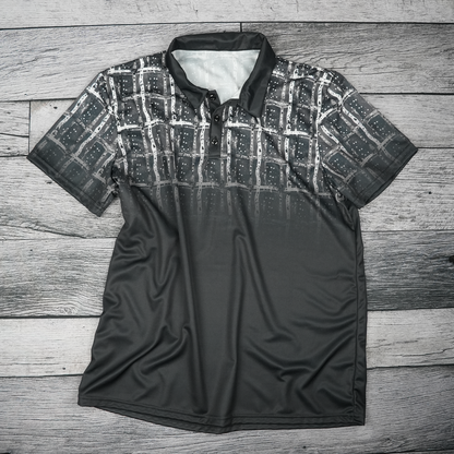 Dusk Check Unisex Polo Shirt