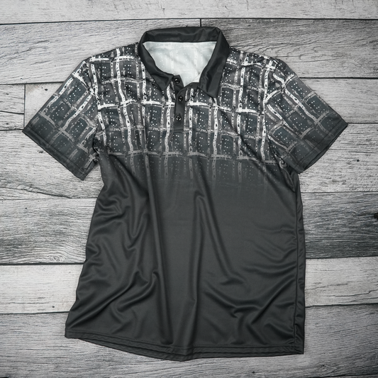 Dusk Check Unisex Polo Shirt