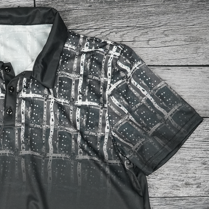 Dusk Check Unisex Polo Shirt