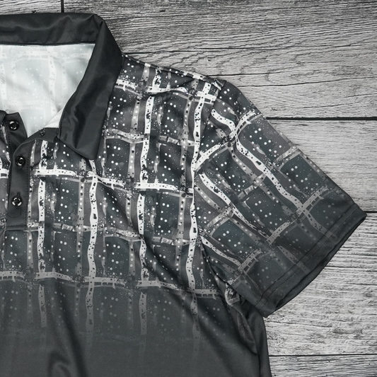 Dusk Check Unisex Polo Shirt