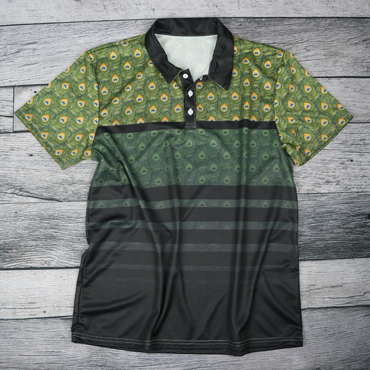 Peacock Reverie Unisex Polo Shirt