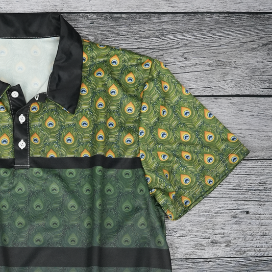 Peacock Reverie Unisex Polo Shirt