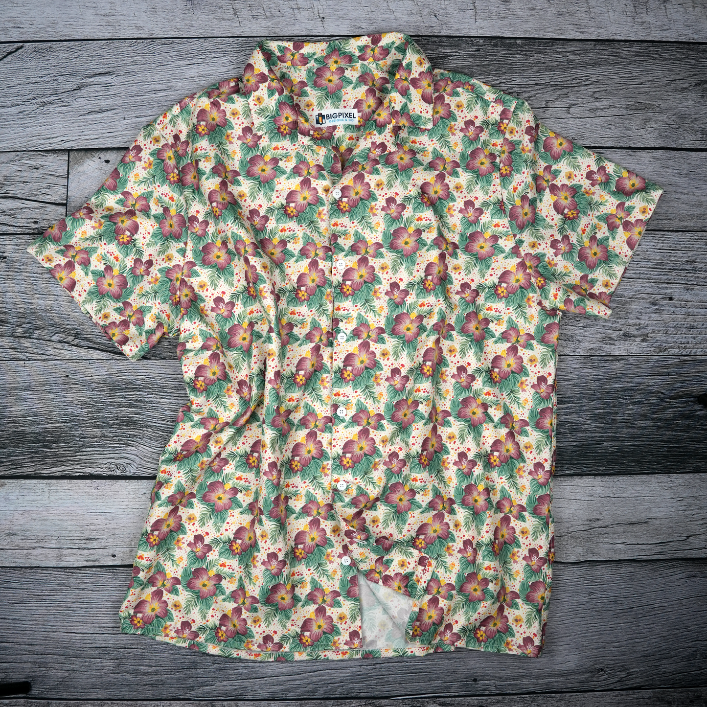 Velvet Tropics Button Up Shirt