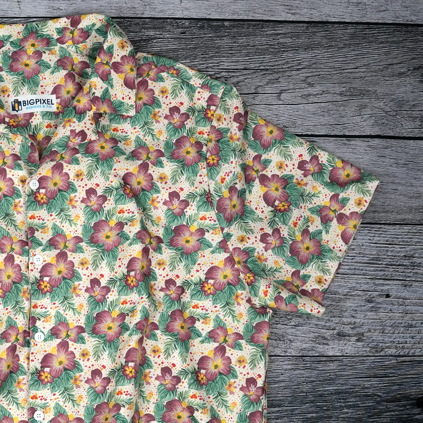 Velvet Tropics Button Up Shirt