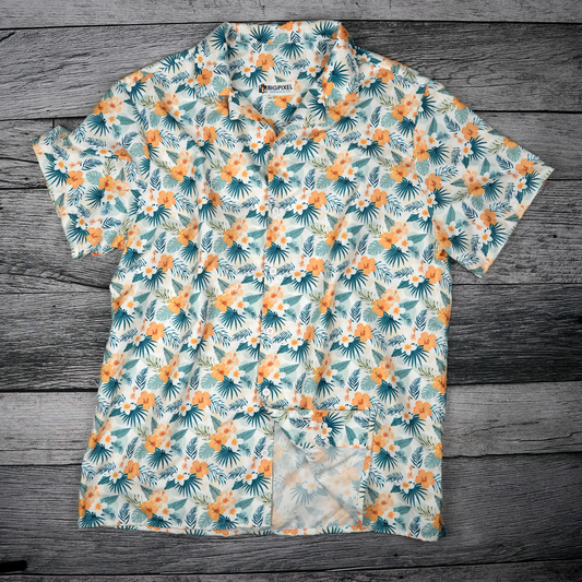 Lush Hibiscus Button Up Shirt