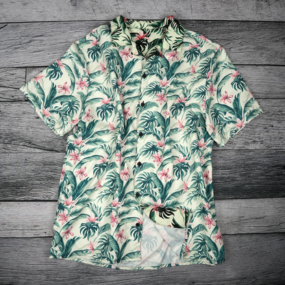 Island Bloom Floral Button Up Shirt