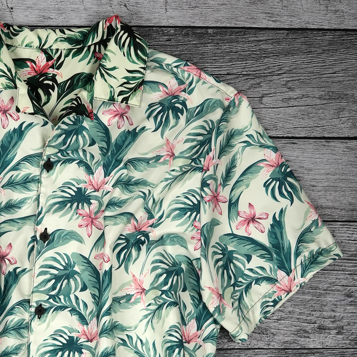 Island Bloom Floral Button Up Shirt