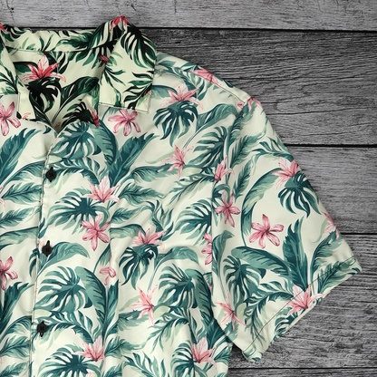 Island Bloom Floral Button Up Shirt