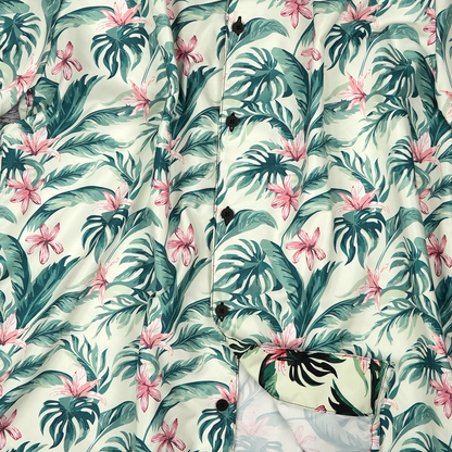 Island Bloom Floral Button Up Shirt