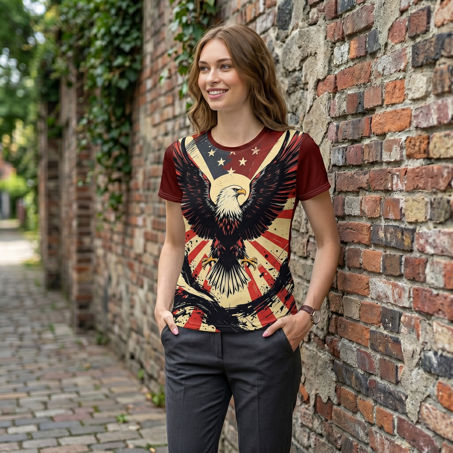 American Bald Eagle v6 Women’s T-Shirt