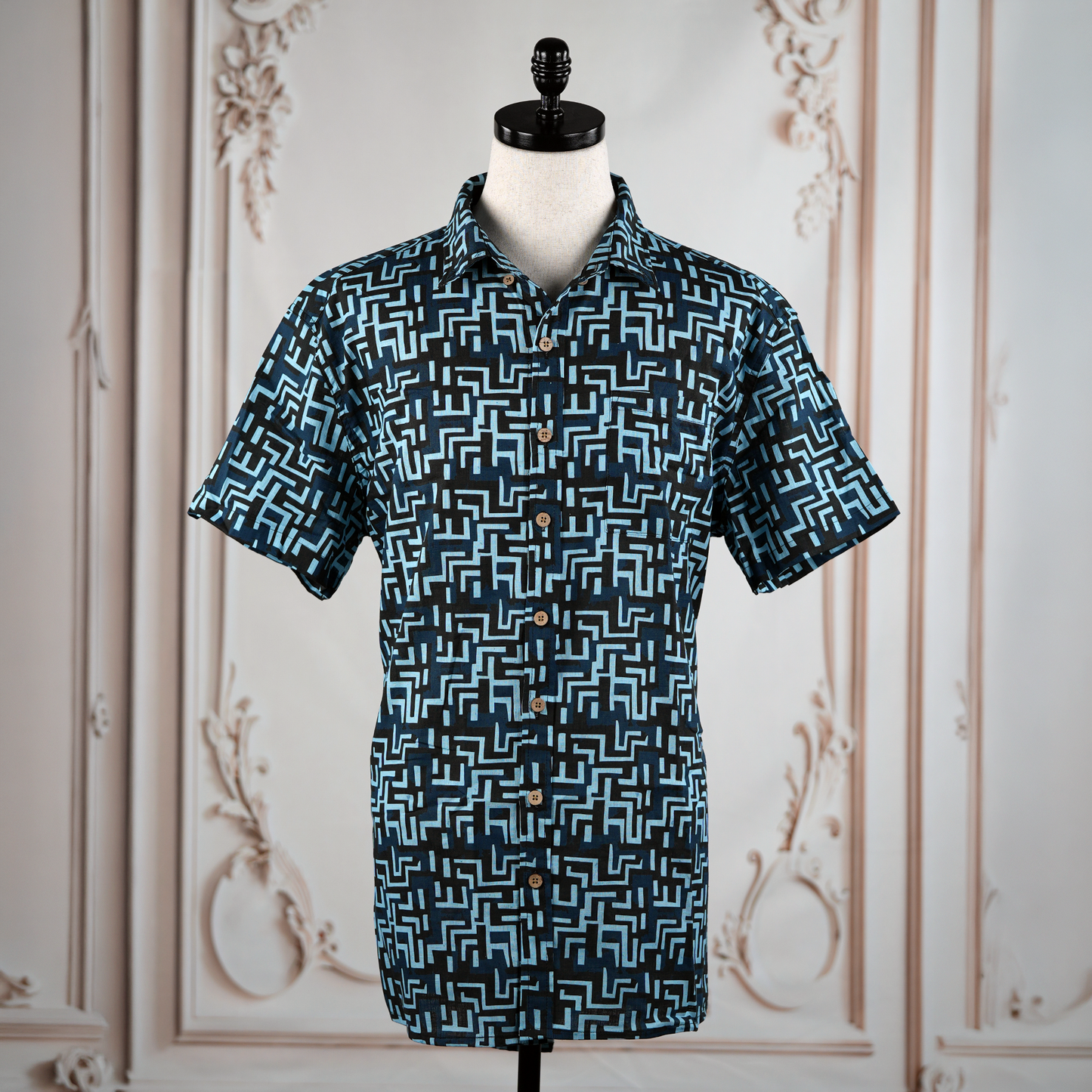 Ancient Maze Button-Up Shirt