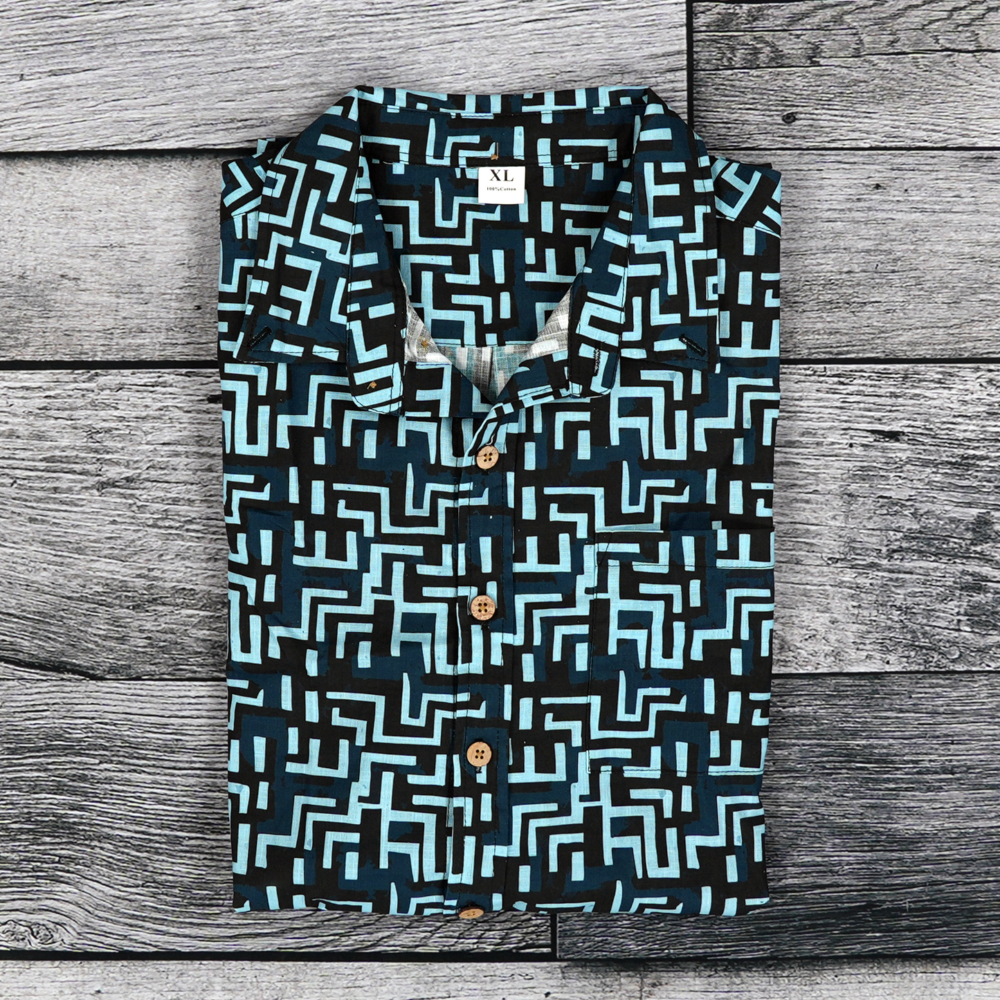 Ancient Maze Button-Up Shirt