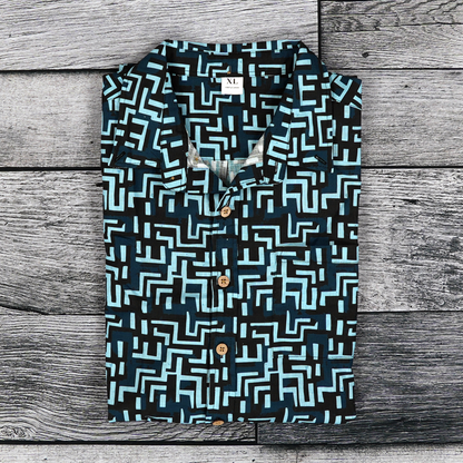 Ancient Maze Button-Up Shirt