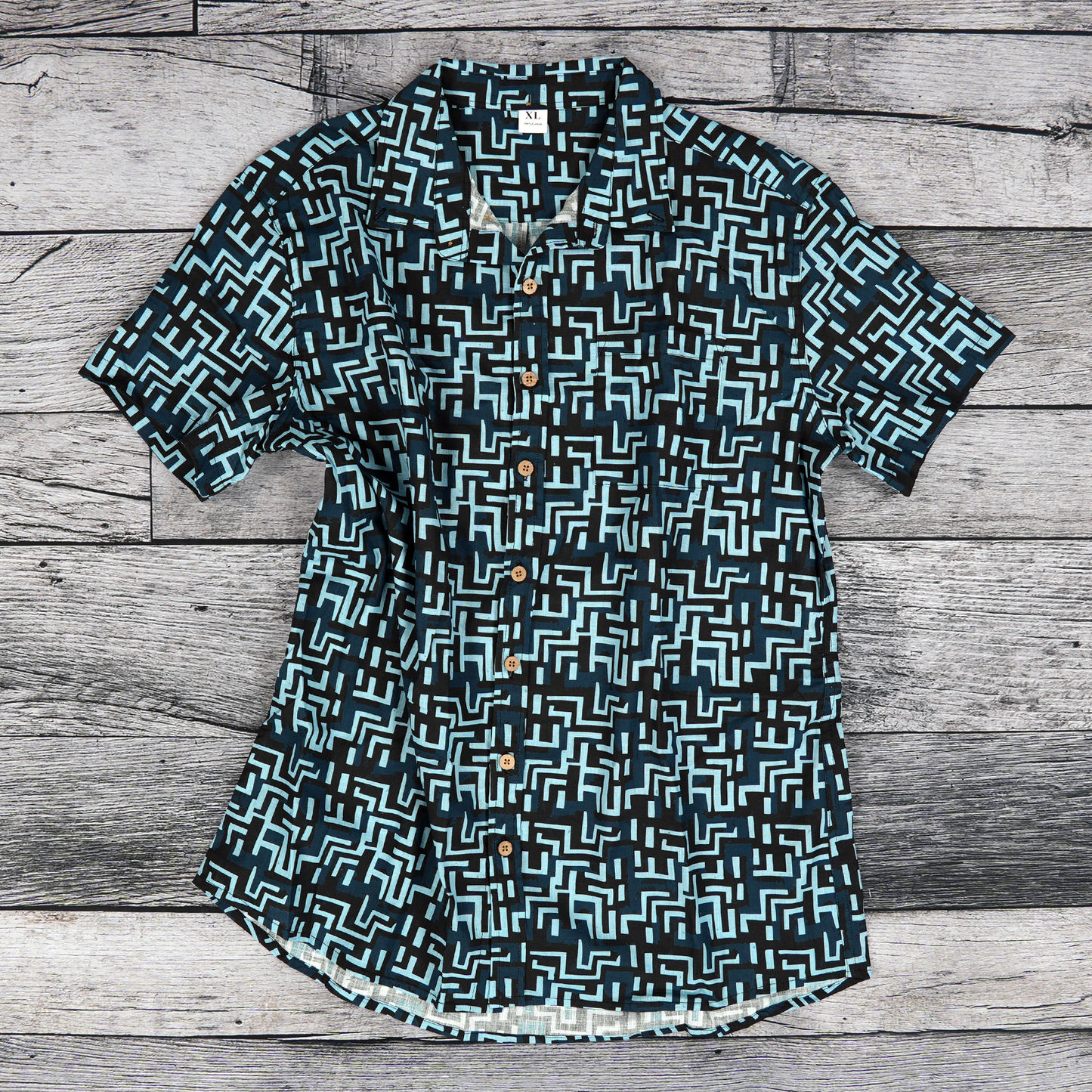 Ancient Maze Button-Up Shirt