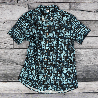 Ancient Maze Button-Up Shirt