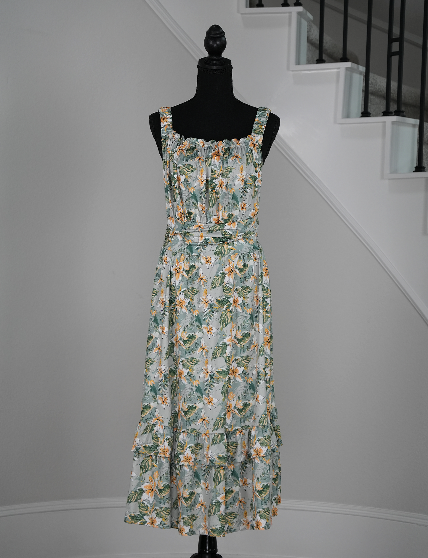 Lily Drift Ruffle Hem Dress