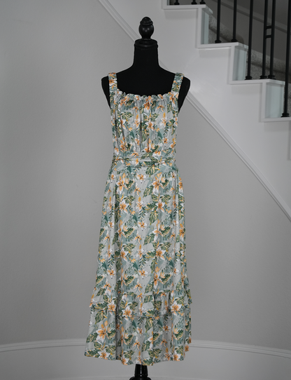 Lily Drift Ruffle Hem Dress