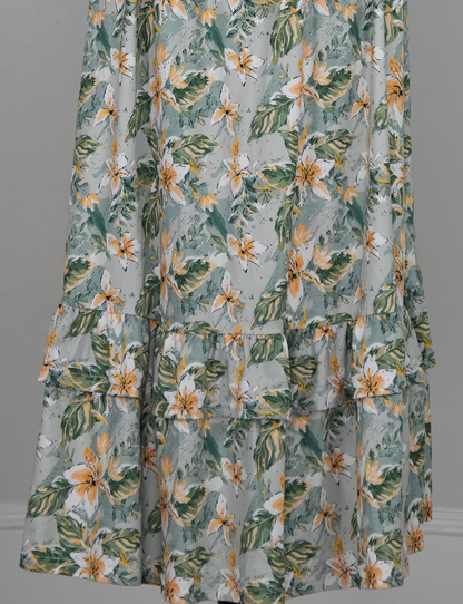 Lily Drift Ruffle Hem Dress
