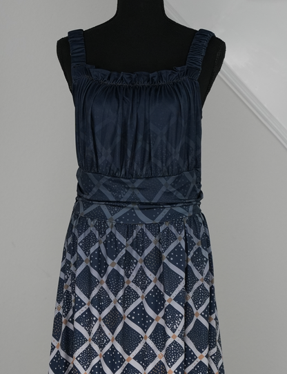 Loose Weave Ruffle Hem Dress