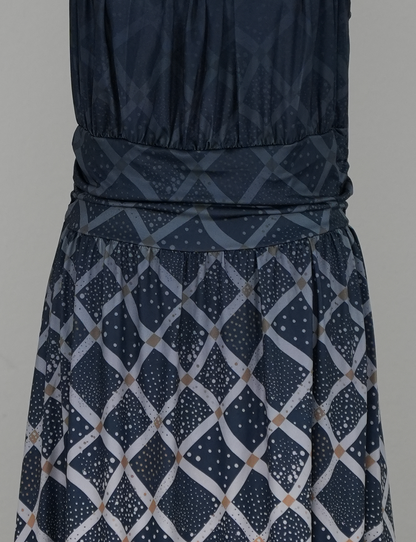 Loose Weave Ruffle Hem Dress